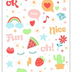 fun-png-stickers-1 Fun illustrations PNG Sticker set