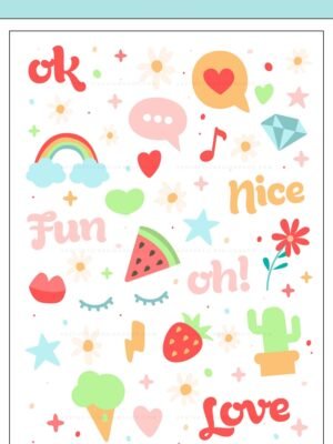 fun-png-stickers-1 Fun illustrations PNG Sticker set