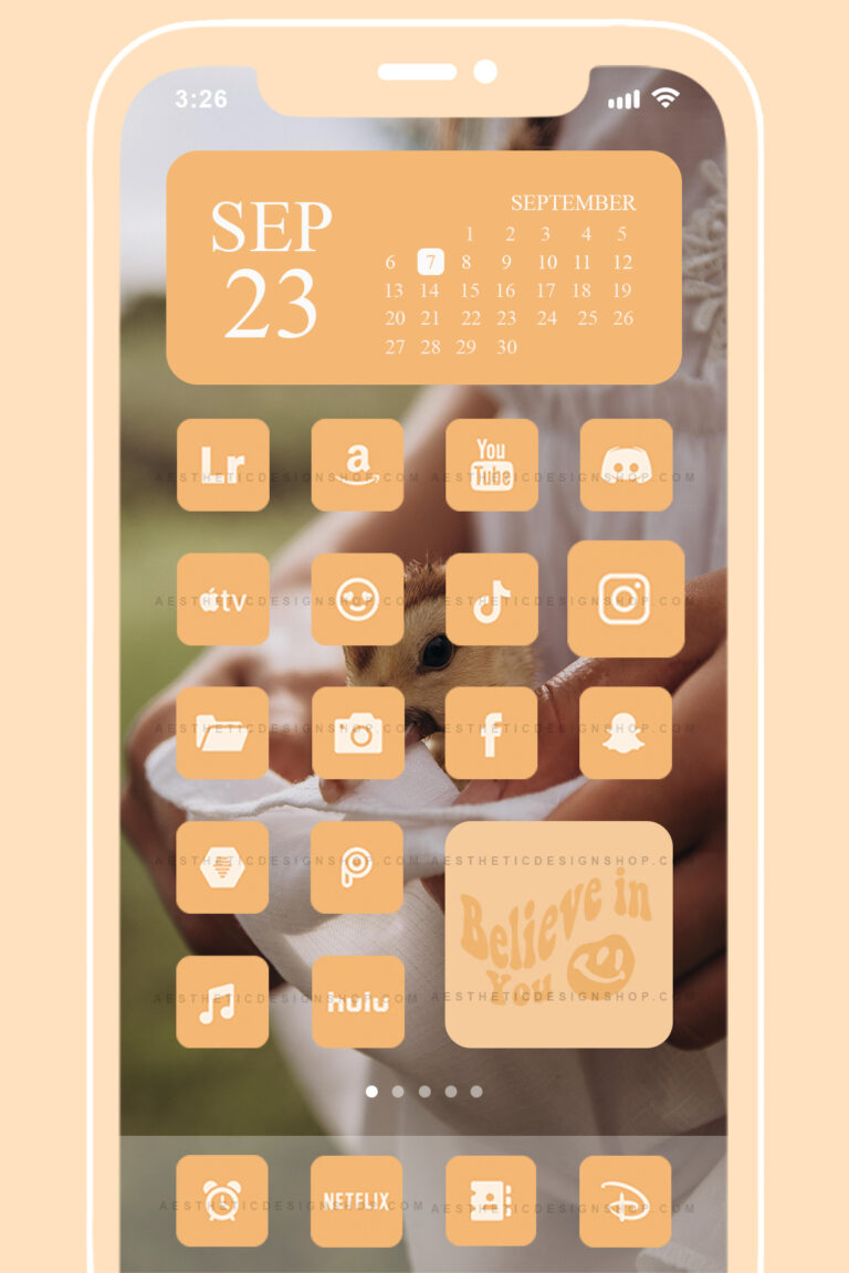 180 Yellow aesthetic home screen app icons ⋆ The Aesthetic Shop