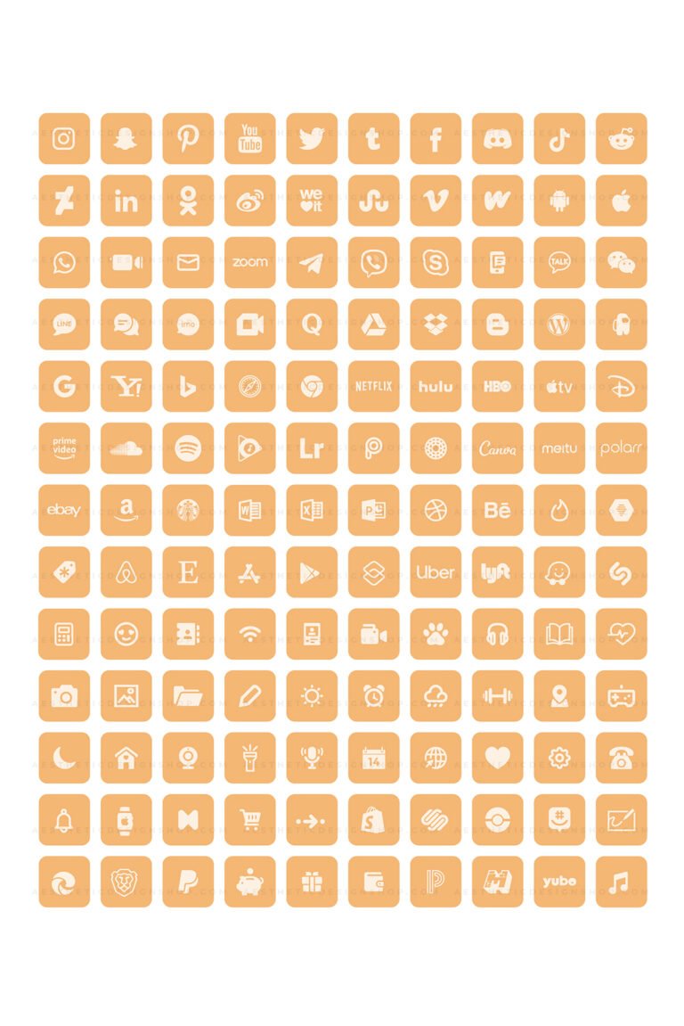 yellow-aesthetic-phone-home-screen-app-icon-set-1
