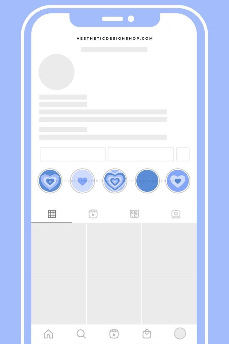 Blue hearts instagram highligh cover Blue Hearts Instagram highlight covers