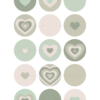 Sage Green hearts instagram highligh covers