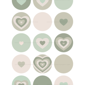 Sage Green hearts instagram highligh covers