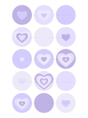 Purple hearts instagram highlight covers Purple hearts instagram highlight covers