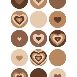 Brown hearts instagram highligh covers Brown hearts instagram highligh covers