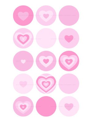 Pink hearts instagram highlight covers Pink hearts instagram highlight covers