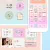 Pastel Aesthetic Tech Customization kit: 180 Phone + desktop icons, widgets & backgrounds