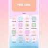 Pastel Aesthetic Tech Customization kit: 180 Phone + desktop icons, widgets & backgrounds