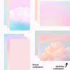 Pastel Aesthetic Tech Customization kit: 180 Phone + desktop icons, widgets & backgrounds