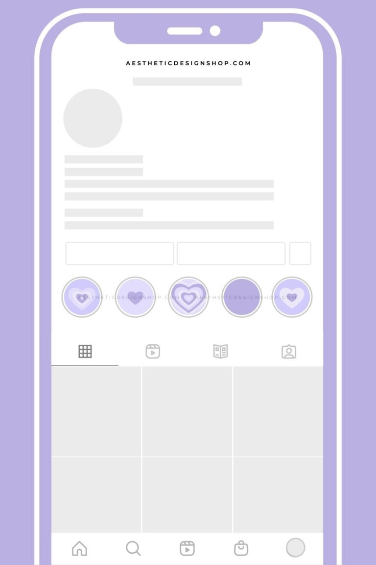 Purple hearts instagram highlight covers