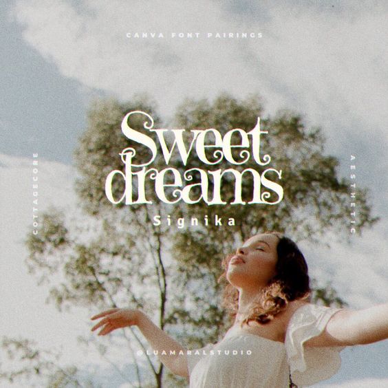 cottagecore aesthetic canva font combinations