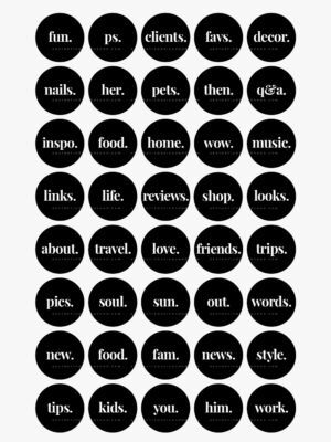 80 Black and White Minimal Instagram highlight covers 1 80 Black and White Minimal Instagram highlight covers 1