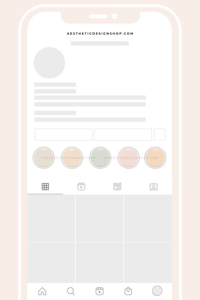 Glossy peach Instagram highlight covers