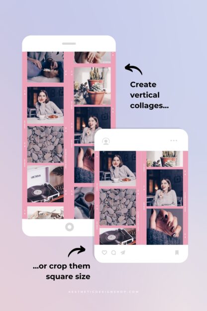 Pink Kodak double filmstrip PNG frame