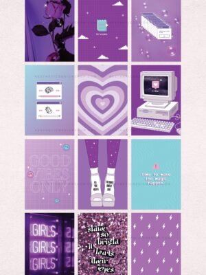 Purple aesthetic high resolution images for wall collages by lu amaral studio 1 Purple aesthetic high resolution images for wall collages