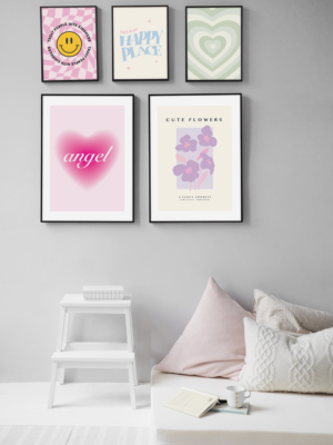 danish pastels aesthetic bedroom decor wall ideas framed images by lu amaral studio