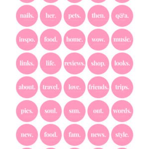 40 Pink Minimal Instagram highlight covers 40 Pink Minimal Instagram highlight covers