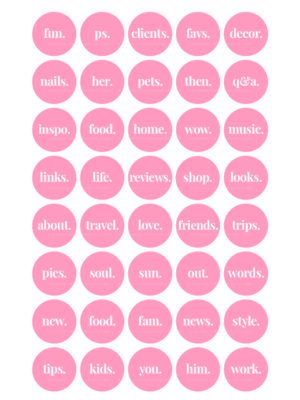 40 Pink Minimal Instagram highlight covers 40 Pink Minimal Instagram highlight covers