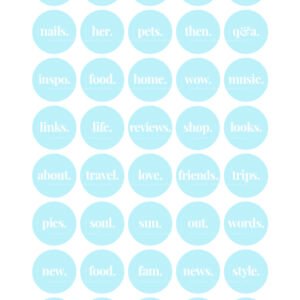 Baby blue Instagram highlight covers 40 Baby Blue Minimal Instagram highlight covers