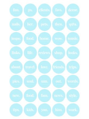 Baby blue Instagram highlight covers 40 Baby Blue Minimal Instagram highlight covers