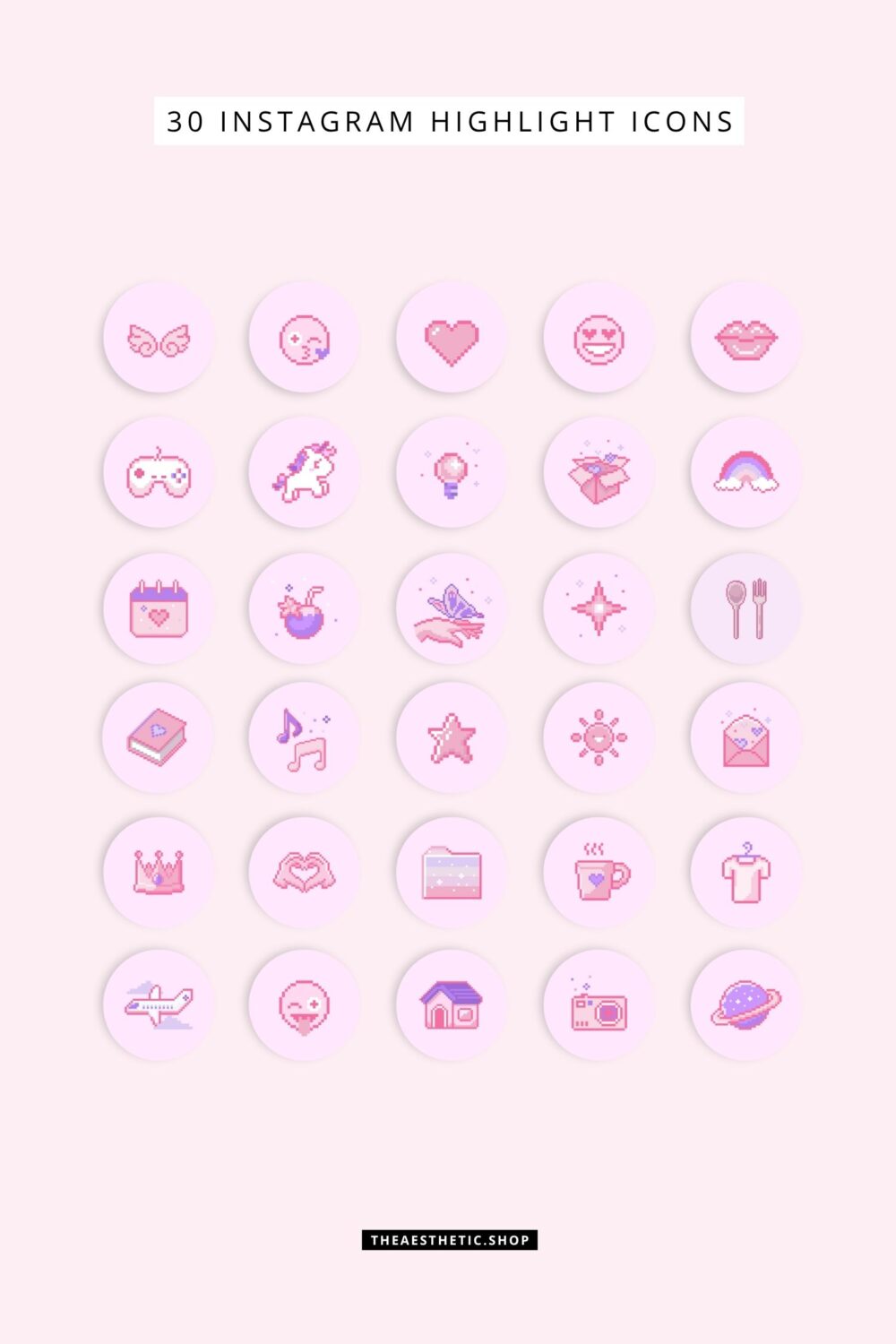 Kawaii Aesthetic Customization Kit: Phone + desktop icons, graphics, images and more