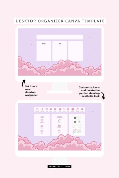 Kawaii Aesthetic Customization Kit: Phone + desktop icons, graphics, images and more - Image 15
