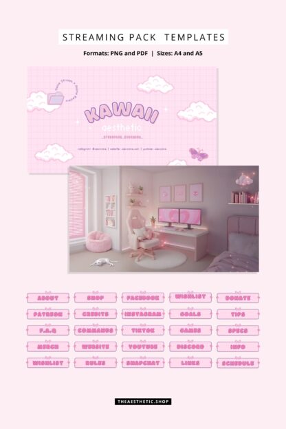 Kawaii Aesthetic Customization Kit: Phone + desktop icons, graphics, images and more - Image 19