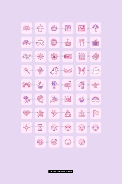 Kawaii Aesthetic Customization Kit: Phone + desktop icons, graphics, images and more - Image 3