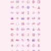 Kawaii Aesthetic Customization Kit: Phone + desktop icons, graphics, images and more