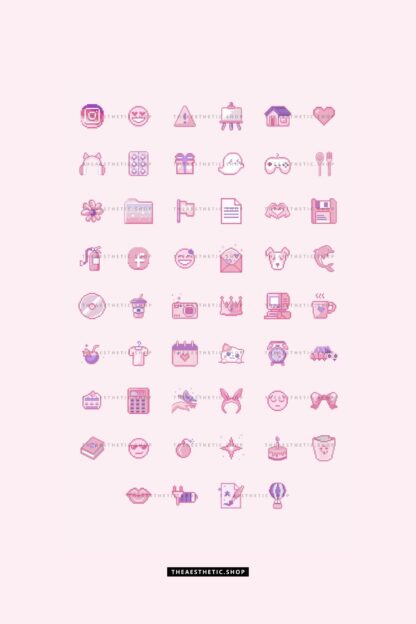 Kawaii Aesthetic Customization Kit: Phone + desktop icons, graphics, images and more - Image 6