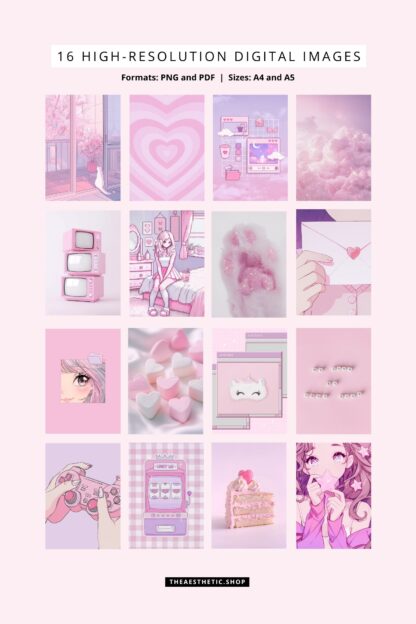 Kawaii Aesthetic Customization Kit: Phone + desktop icons, graphics, images and more - Image 7