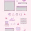 Kawaii Aesthetic Customization Kit: Phone + desktop icons, graphics, images and more