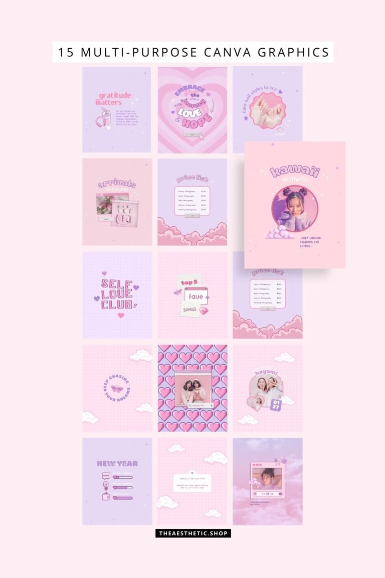 Kawaii Aesthetic Customization Kit 9 Kawaii Aesthetic Customization Kit