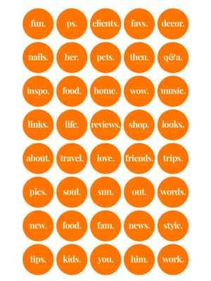 Orange Instagram highlight covers Orange Instagram highlight covers
