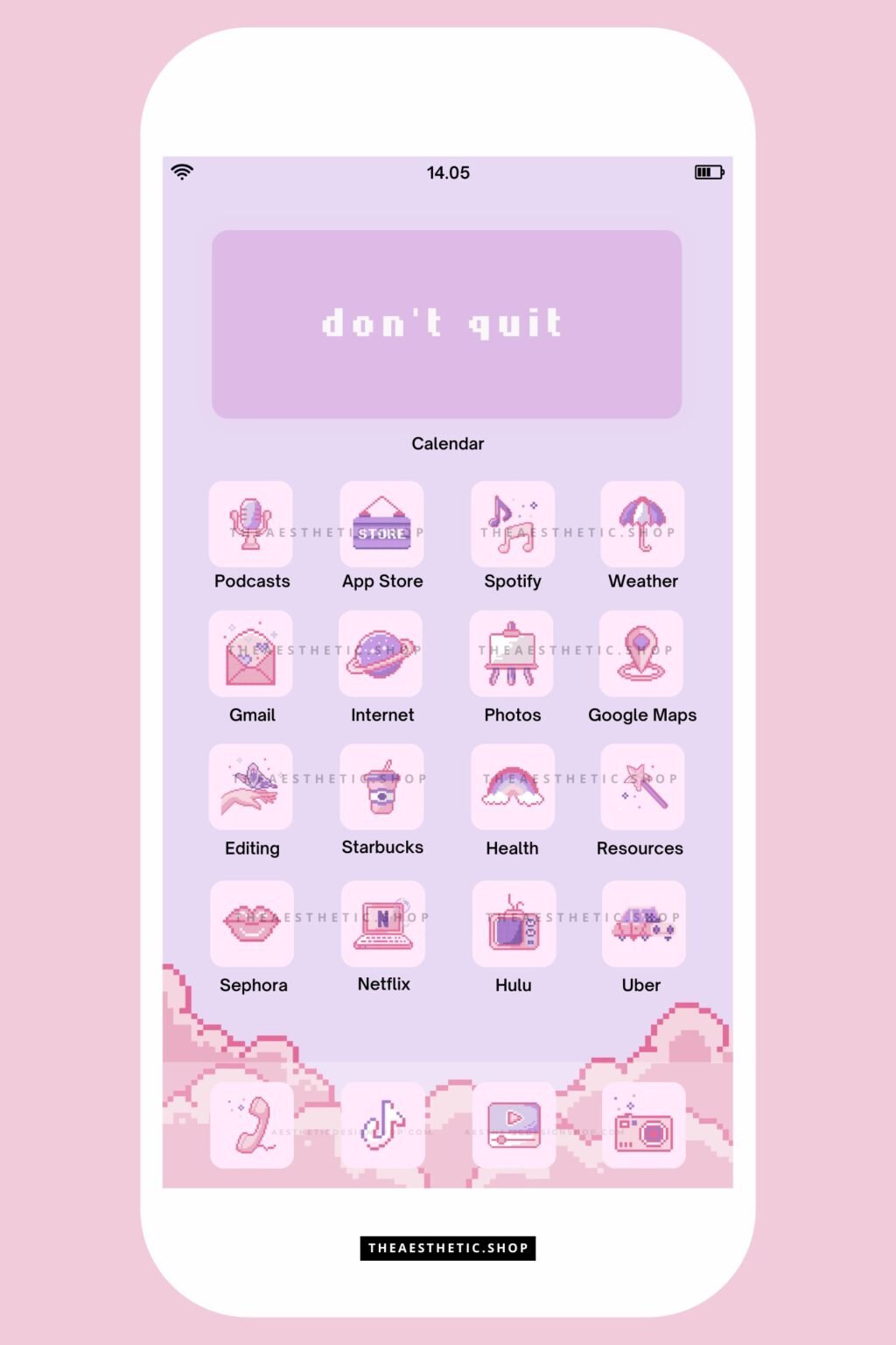 Kawaii Aesthetic Tech Customization kit: 112 Phone + desktop icons ...