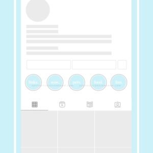 40 Baby Blue Minimal Instagram highlight covers