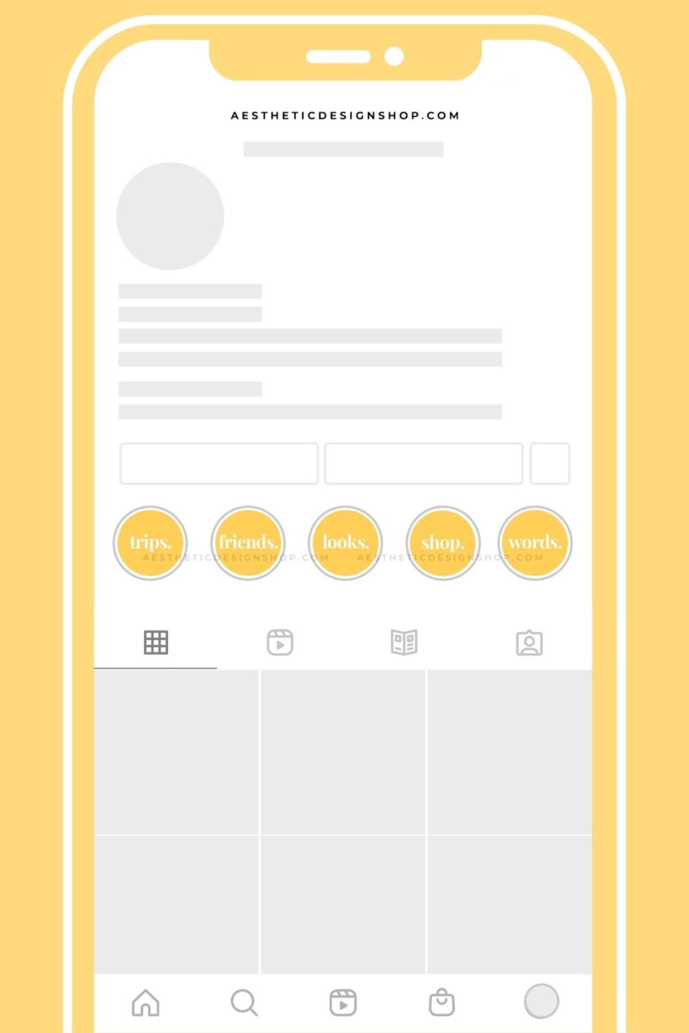 40 Yellow Minimal Instagram highlight covers