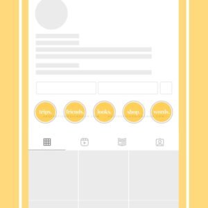 40 Yellow Minimal Instagram highlight covers