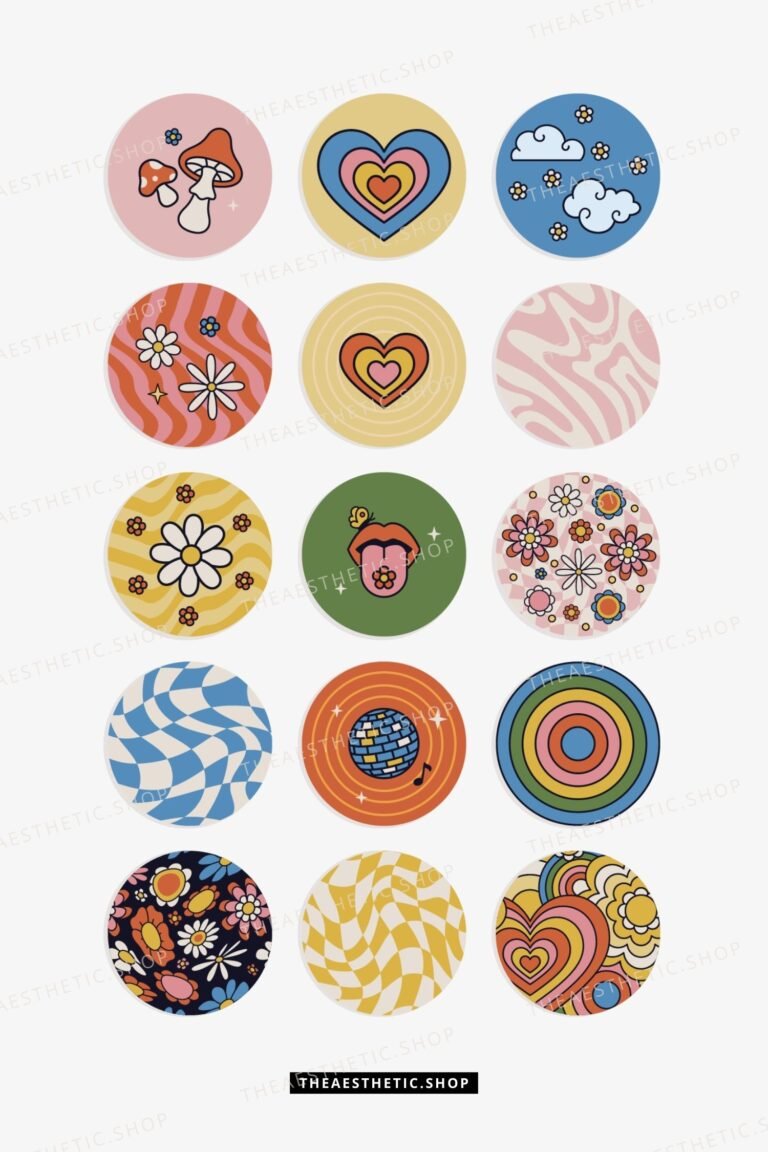 Groovy Aesthetic Instagram Highlights