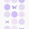 Lilac butterfly aesthetic Instagram highlight covers