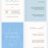 Ocean Blue Wedding Canva templates - Wedding invitation, Save the Date, Menu, Mood board and more 1