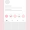 Pink butterfly aesthetic Instagram highlight covers
