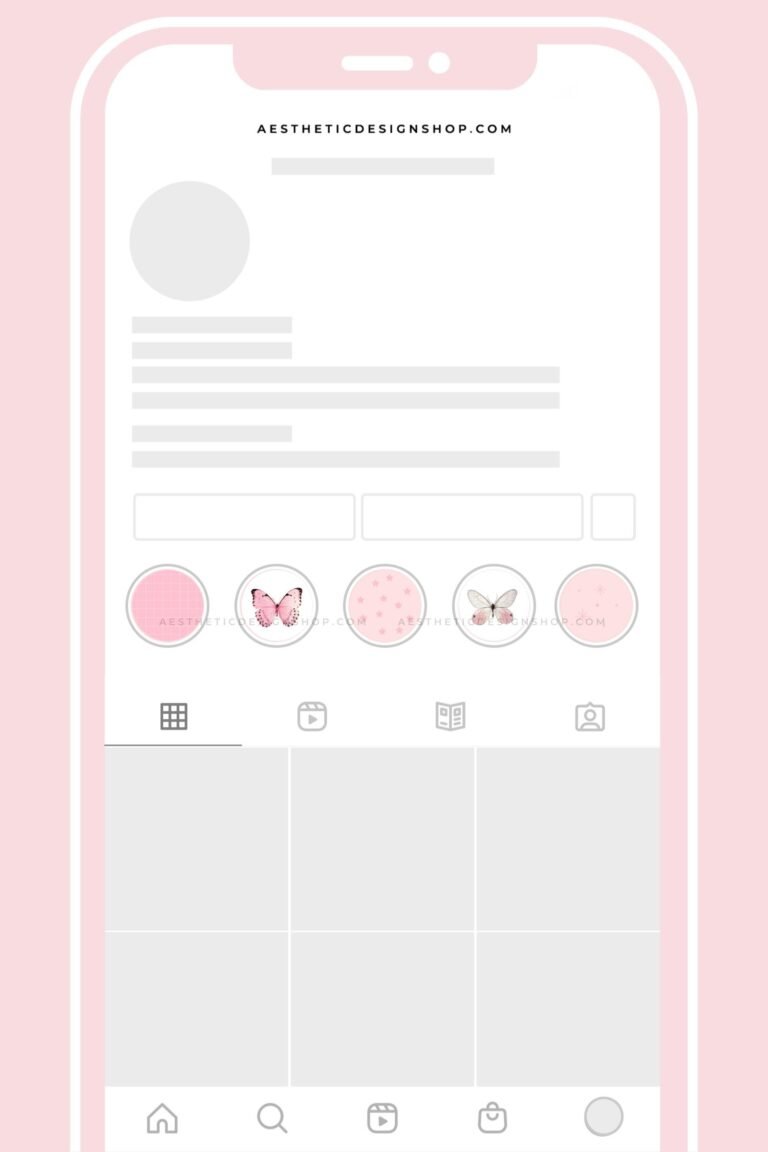 Pink butterfly aesthetic Instagram highlight covers