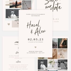 Simply Natural Wedding Canva templates by Lu Amaral Studio 1