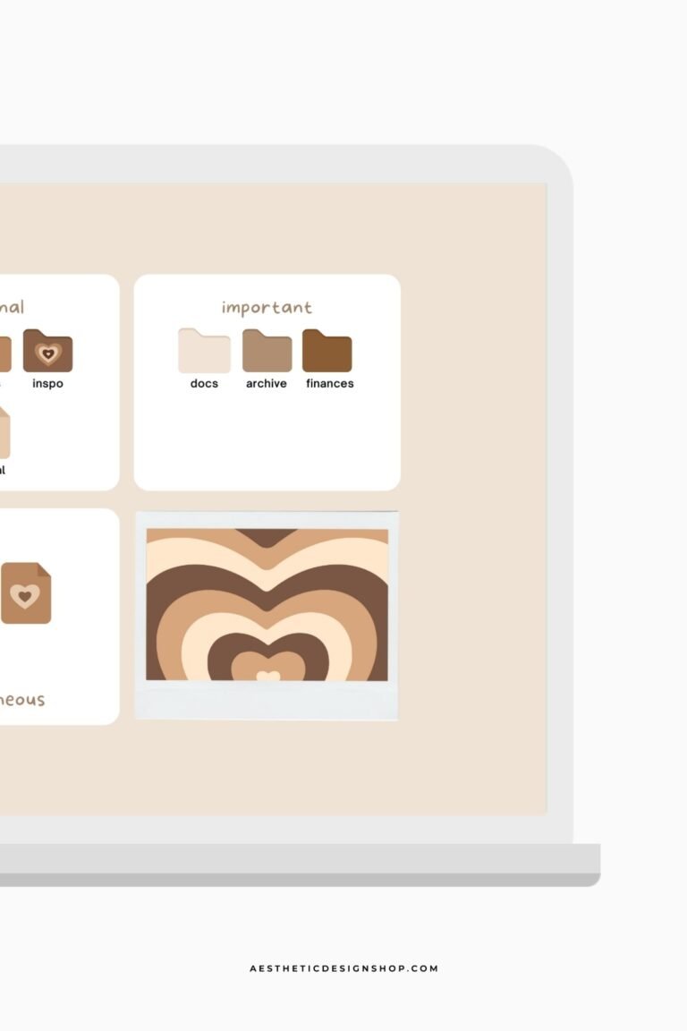 brown desktop aesthetic des by lu amaral studio 4