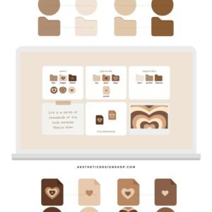 brown desktop aesthetic des by lu amaral studio 4