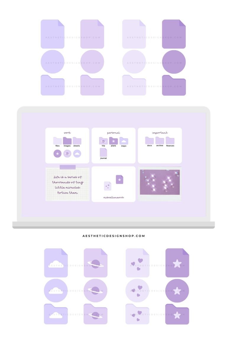 lavender light purple desktop aesthetic des by lu amaral studio 4