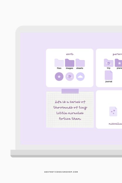 lavender light purple desktop aesthetic des by lu amaral studio 4