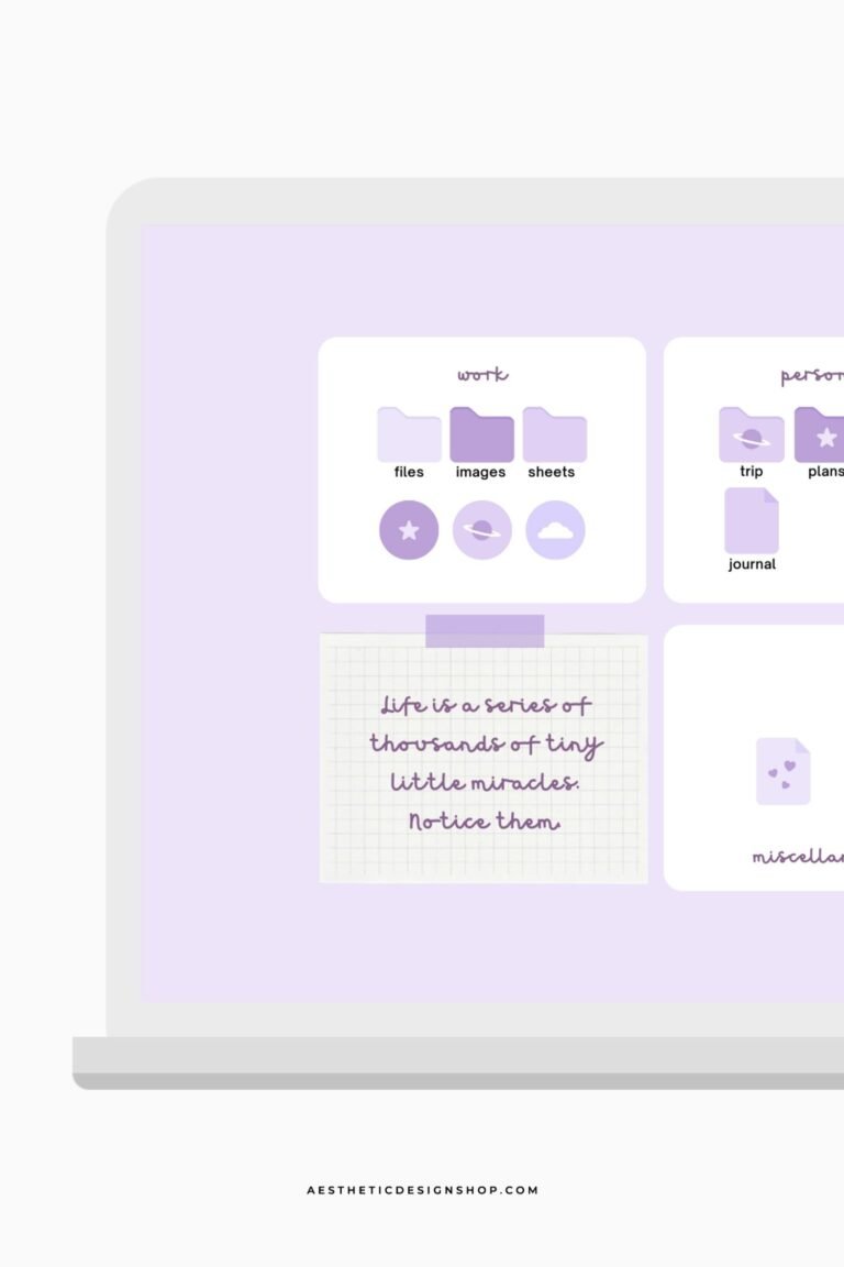 lavender light purple desktop aesthetic des by lu amaral studio 4