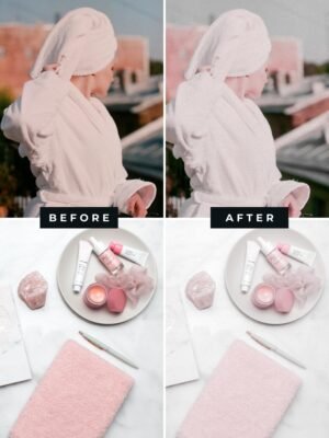 pale pink aesthetic lightroom photo preset by lu amaral studio 2